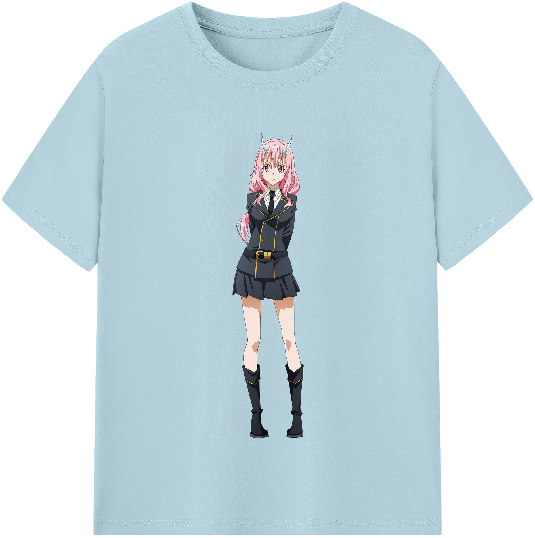 （画像用） 転スラ Regarding Reincarnated to Slime 綿100％半袖Tシャツ（フロントプリント）